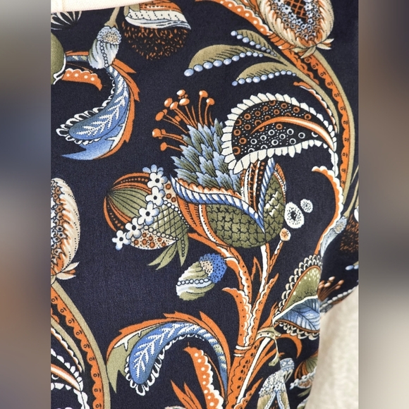 L.A. Soul Black Floral Sleeveless Fit & Flare Dress Size M Tie Back - Picture 7 of 9